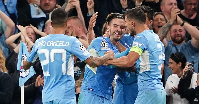 Jack Grealish đã cùng Man.City ra mắt ấn tượng ở Champions League. Ảnh: Getty Images