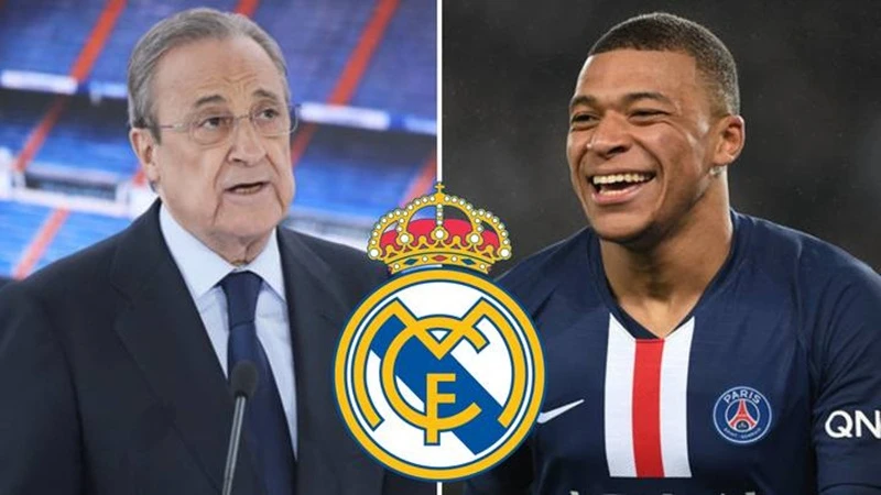 Chủ tịch Real Madrid, Florentino Perez lạc quan sẽ có Kylian Mbappe vào tháng Giêng.