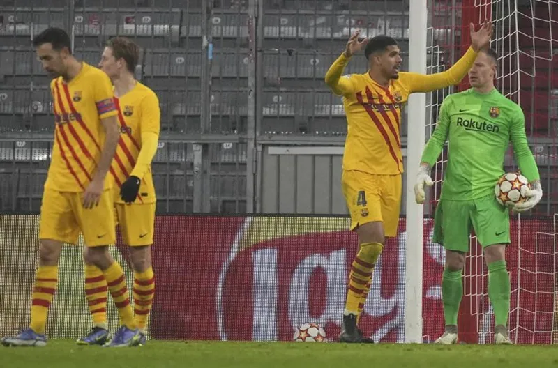 Barcelona đã kết thúc mùa giải Champions League đầy thất vọng.