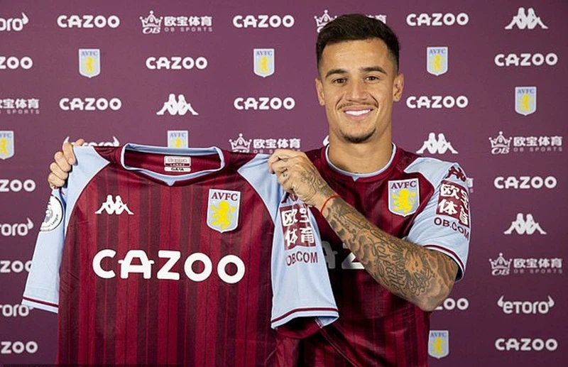 Philippe Coutinho đã chính thức gia nhập Aston Villa.