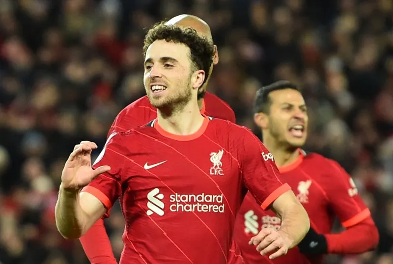 Diogo Jota tiếp tục mùa giải thăng hoa trong màu áo Liverpool. Ảnh: Getty Images