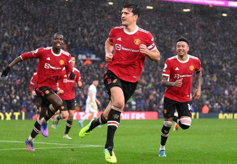 Harry Maguire khởi đầu chiến thắng tưng bừng của Man.United. Ảnh: Getty Images