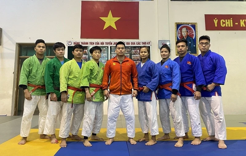 VĐV Kurash quốc gia sẽ có cơ hội thử sức tại giải vô địch châu Á 2022. Ảnh: H.TRƯỞNG