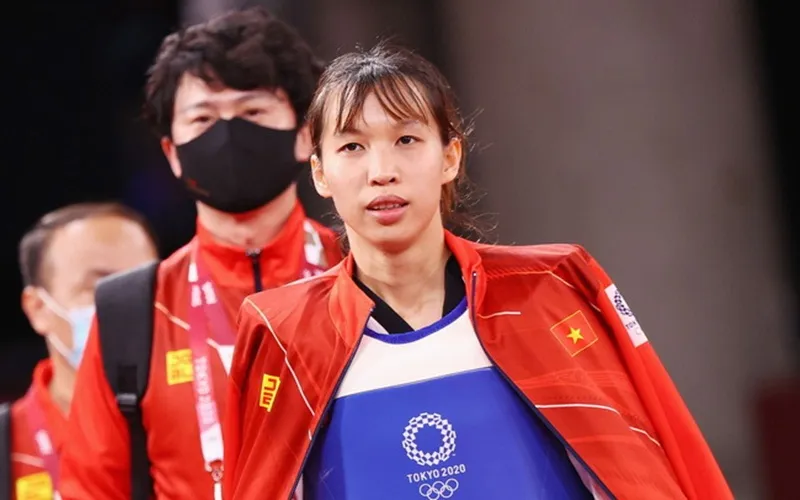 Tuyển thủ Trương Thị Kim Tuyền được người hâm mộ chú ý nhiều nhất ở đội taekwondo Việt Nam. Ảnh: WTF