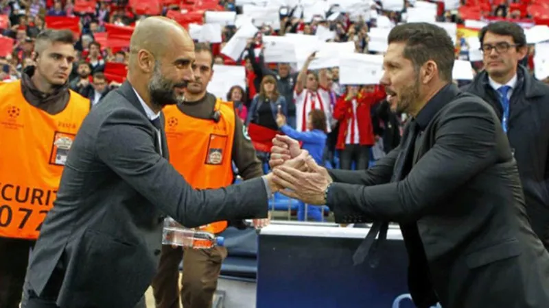 HLV Diego Simeone lạc quan vào cơ hội khác lật đổ một đội bóng của Pep Guardiola.