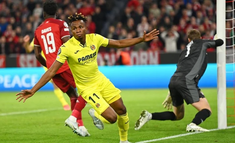 Samuel Chukwueze tạo nên khoảnh khắc lịch sử cho Villarreal.