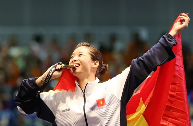 Tuyển thủ Dương Thúy Vi sẽ thi đấu SEA Games 31 tại Hà Nội vào tháng 5 này. Ảnh: NGỌC QUÂN