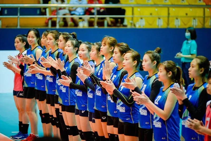 Bóng chuyền nữ Vĩnh Phúc là chủ nhà giải giao hữu trước mùa giải 2022. Ảnh: BC Vĩnh phúc