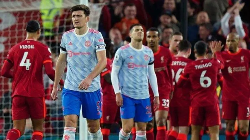 Man.United đơn giản là quá yếu kém so với Liverpool. Ảnh: Getty Images