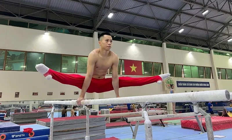 Lê Thanh Tùng đang quyết tâm giành được thành tích cao trên sân nhà. Ảnh: THANH LÊ