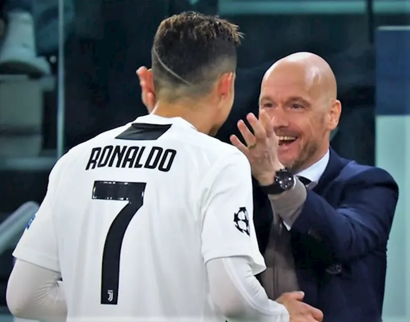 Erik ten Hag từng phấn khích khi gặp Cristiano Ronaldo sau một trận Chamions League đối đầu Juventus.