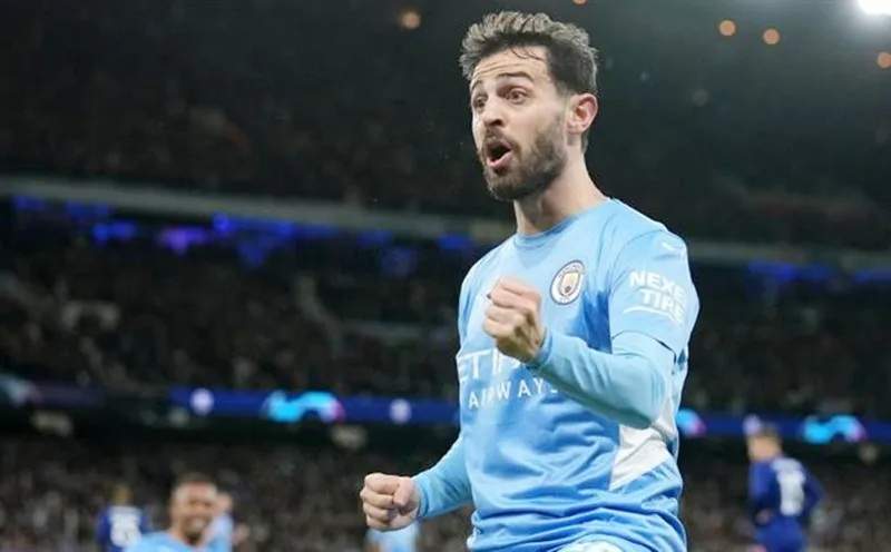 Bernardo Silva e rằng không thể rời Man.City. Ảnh: Getty Images