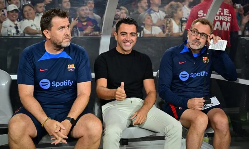 HLV Xavi hài lòng với cách mà quá trình trước mùa giải đã diễn ra cho đến nay.