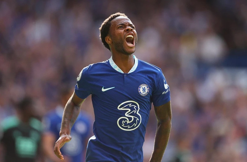 Raheem Sterling chỉ ghi 1 bàn trong 9 trận gần nhất. Ảnh: Getty Images 