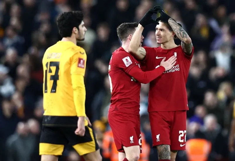 Darwin Nunez giải cơn khát bàn thắng nhưng Liverpool thì không thắng. Darwin Nunez giải cơn khát bàn thắng nhưng Liverpool thì không thắng.