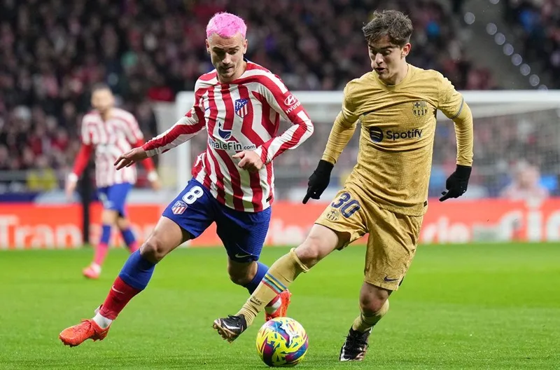 Antoine Griezmann (trái) đã không thể chọc thủng lưới đội bóng cũ. Antoine Griezmann (trái) đã không thể chọc thủng lưới đội bóng cũ.