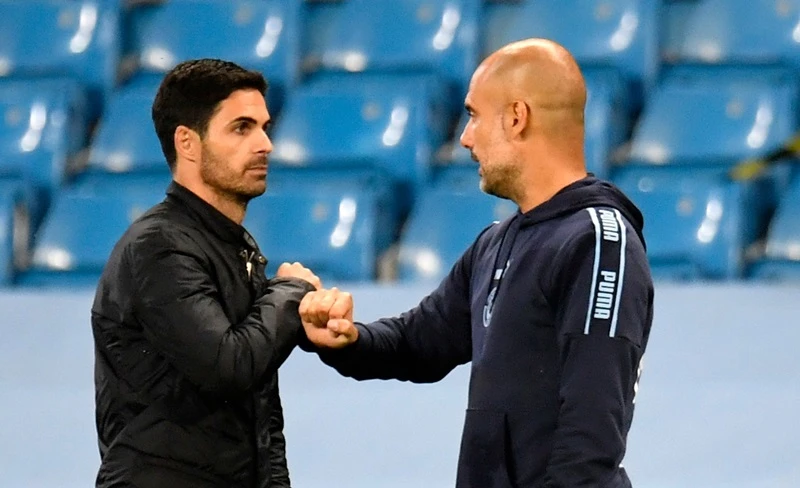 HLV Mikel Arteta của Arsenal luôn duy trì sự tôn trọng với Pep Guardiola.