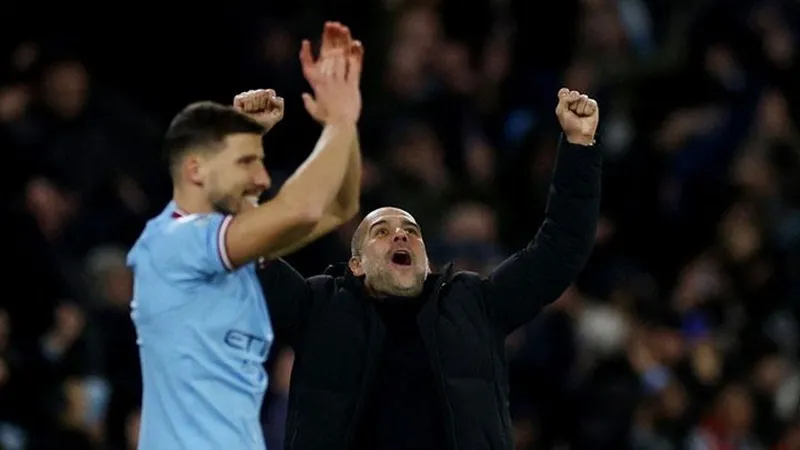 HLV Pep Guardiola đã giải tỏa được nhiều áp lực sau chiến thắng này.