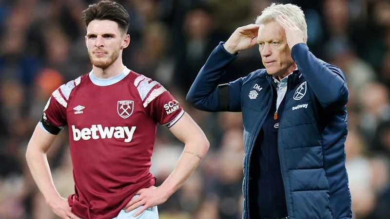 HLV David Moyes có thể dùng Declan Rice để thuyết phục Man.United bán 4 ngôi sao.