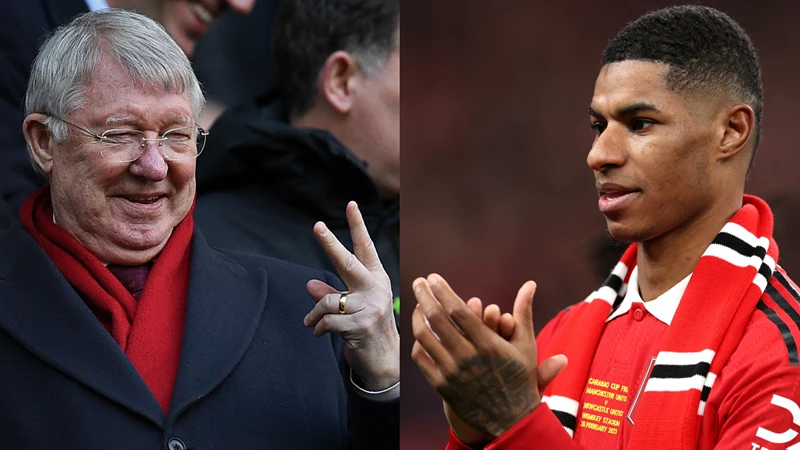 Sir Alex rất ấn tượng với khả năng dứt điểm của Marcus Rashford.