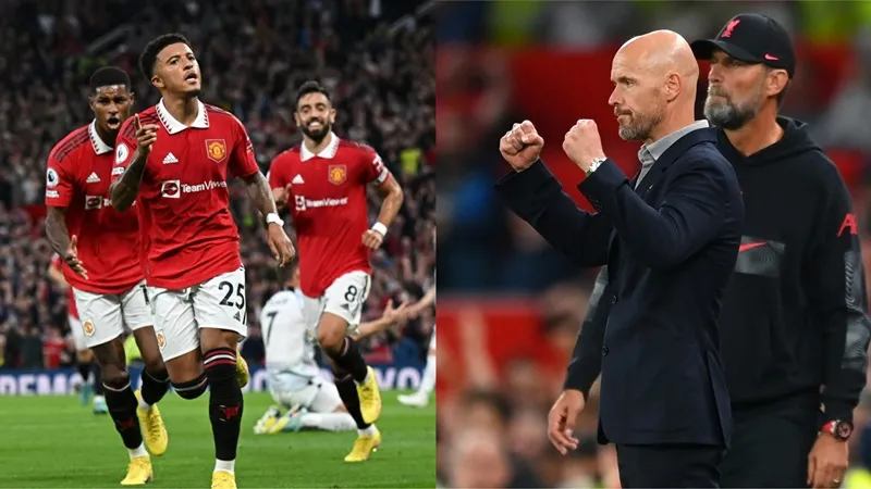Những trận thắng đầu tiên của Erik ten Hag trên cương vị HLV Man.United là trước Liverpool.