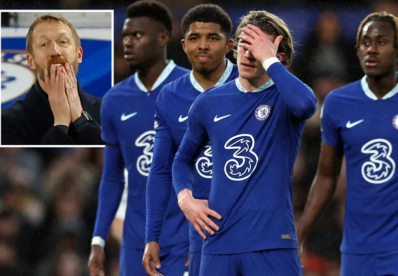 The Blues chỉ thắng 7 trong số 22 trận ở Premier League dưới quyền Potter, hiện đã kém 12 điểm so với tốp 4. The Blues chỉ thắng 7 trong số 22 trận ở Premier League dưới quyền Potter, hiện đã kém 12 điểm so với tốp 4.