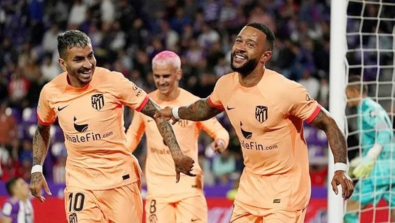 Atletico Madrid giành chiến thắng thứ 8 trong 9 vòng đấu khi đè bẹp chủ nhà Valladolid 5-2.