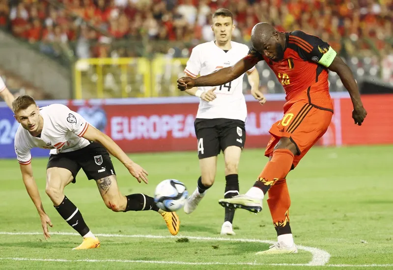 Tuyển Bỉ đã lội ngược dòng để hòa Áo với tỷ số 1-1 nhờ bàn thắng của Romelu Lukaku.