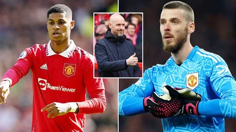 Marcus Rashford và David de Gea sẽ thay đổi vị thế ở đội bóng của HLV Erik Ten Hag.