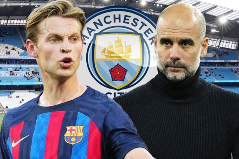 Man.City sẵn sàng gửi đề nghị 90 triệu bảng đến Barcelona để tuyển mộ Frenkie de Jong.