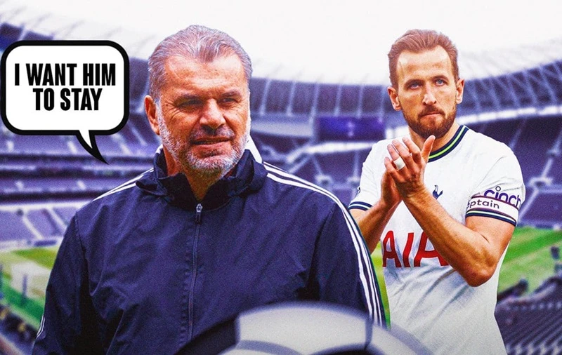 HLV Ange Postecoglou khẳng định muốn Harry Kane ở lại.