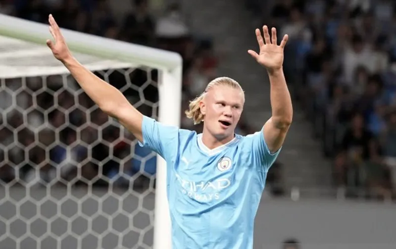 HLV Pep Guardiola tuyên bố Haaland có phong độ còn tốt hơn nhiều so với mùa giải trước.