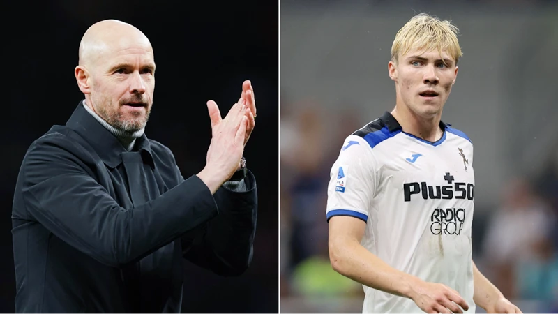 HLV Erik ten Hag bóng gió sắp ký tiền đạo trẻ Rasmus Hojlund từ Atalanta.