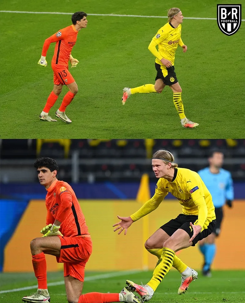 Màn đáp trả giữa Erling Haaland và thủ thành Yassine “Bono” Bounou vào năm trước.