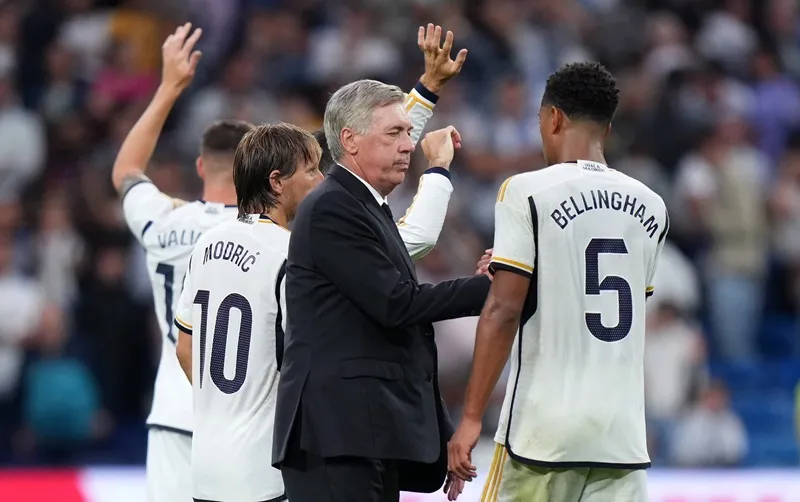 HLV Carlo Ancelotti cũng thừa nhận bất ngờ khi Jude Bellingham bén duyên ghi bàn như thế. HLV Carlo Ancelotti cũng thừa nhận bất ngờ khi Jude Bellingham bén duyên ghi bàn như thế.