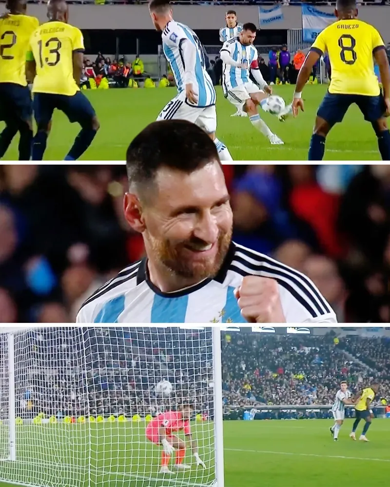 Siêu phẩm đá phạt của Lionel Messi giúp Argentina giành chiến thắng 1-0 nhọc nhằn trên sân nhà trước Ecuador.