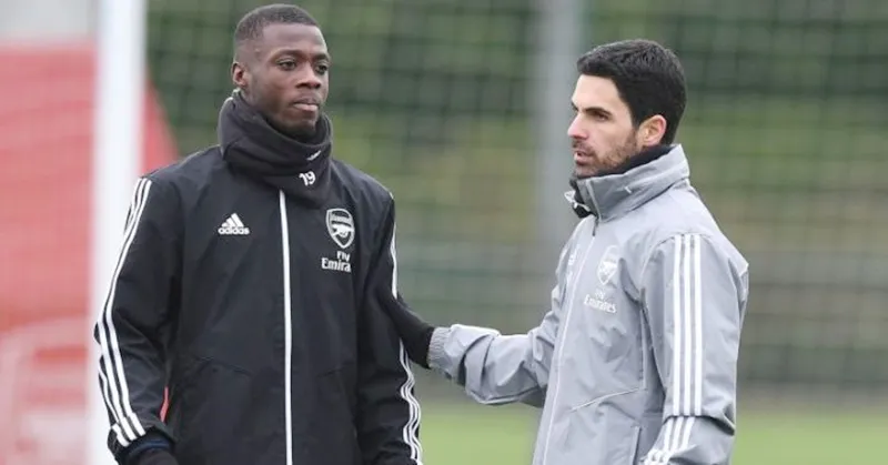 HLV Mikel Arteta cho thấy cách quản lý kiên quyết như thế nào qua trường hợp Nicolas Pepe.
