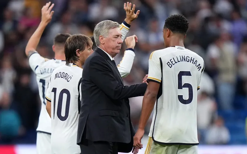 HLV Carlo Ancelotti cần giải bài toán phụ thuộc vào duyên ghi bàn của Bellingham. HLV Carlo Ancelotti cần giải bài toán phụ thuộc vào duyên ghi bàn của Bellingham.