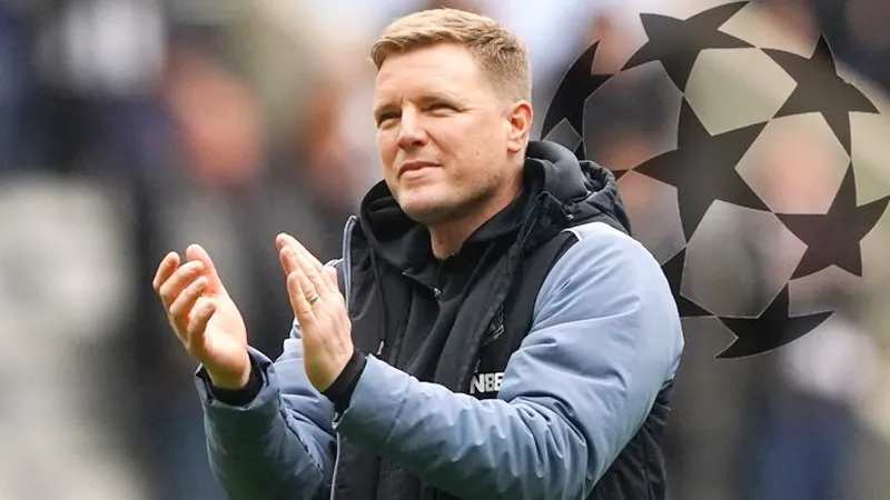 HLV Eddie Howe tự hào khi dẫn dắt Newcastle trở lại với Champions League. HLV Eddie Howe tự hào khi dẫn dắt Newcastle trở lại với Champions League.