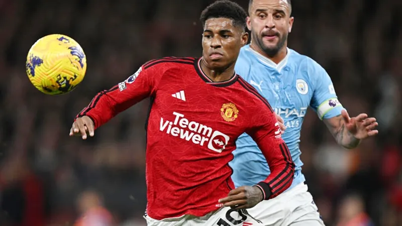 Marcus Rashford gây thất vọng lớn ở thất bại 0-3 của Man.United trong trận derby Manchester tại Old Trafford.