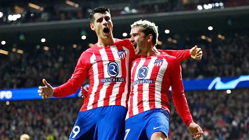 Antoine Griezman và Alvaro Morata một lần nữa tỏa sáng cùng Atletico Madrid.