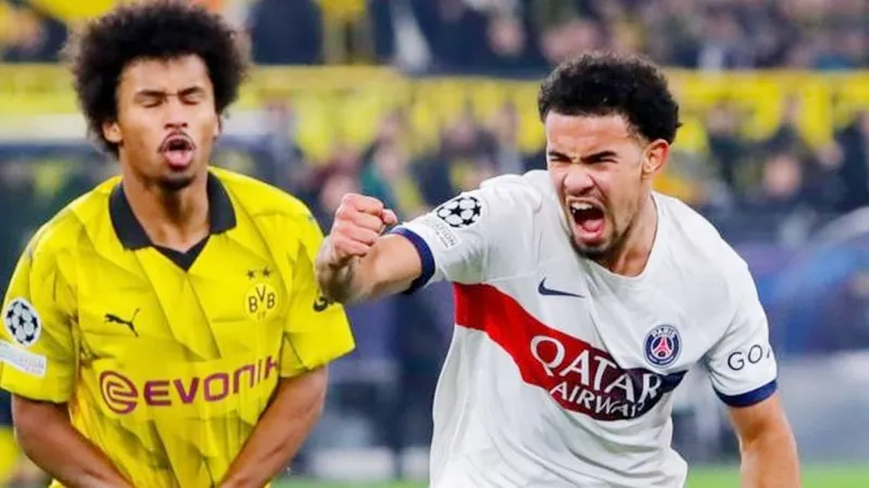 PSG được cứu bởi cầu thủ 17 tuổi Warren Zaire-Emery với bàn gỡ hòa 1-1 tại Dortmund.