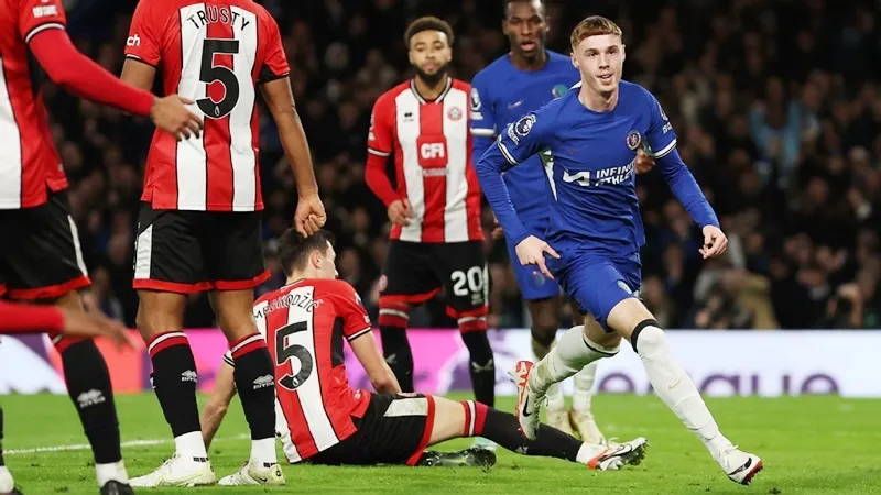Cole Palmer mở tỷ số giúp Chelsea đánh bại Sheffield United 2-0 tại Stamford Bridge.