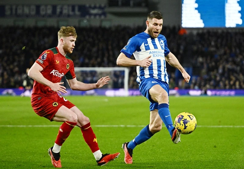 James Milner vẫn miệt mài cống hiến cho Brighton ở tuổi 38.