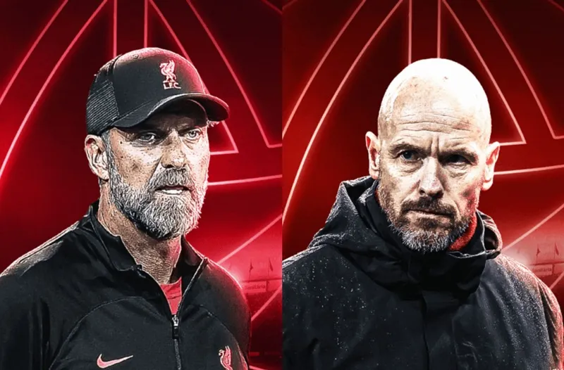 HLV Erik ten Hag liệu sẽ ngăn đồng nghiệp Jurgen Klopp trong tham vọng “ăn bốn”?