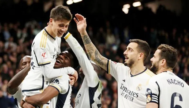 Arda Guler đánh dấu ngày ra mắt Real Madrid bằng bàn ấn định chiến thắng 4-0 phút 90+4. real-madrid-1383.jpg