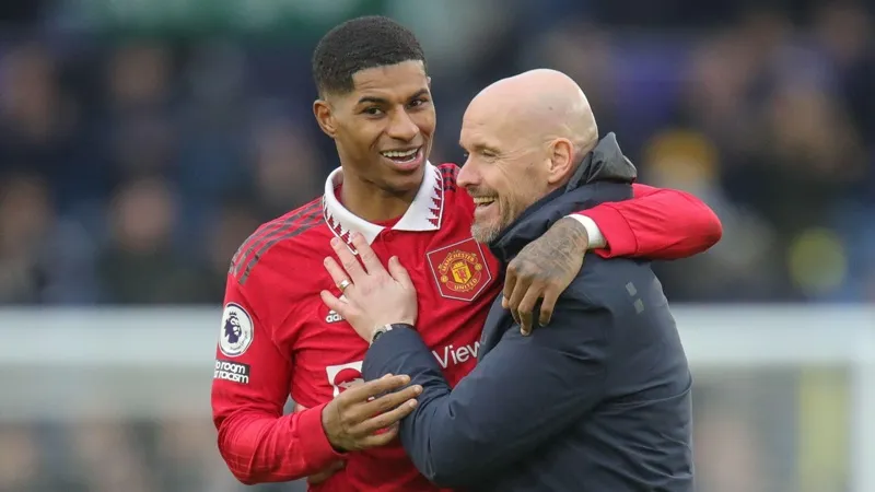 HLV Erik ten Hag khẳng định tương lai của Marcus Rashford là ở Man.United. 