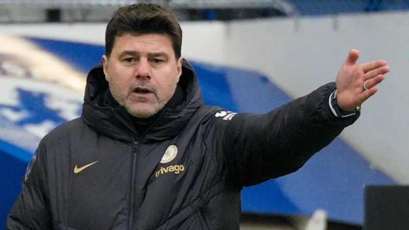 HLV Mauricio Pochettino đã trải qua một mùa giải Premier League không ổn định cùng Chelsea. Pochettino.jpg