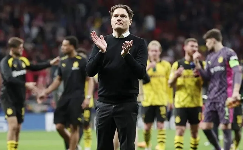 HLV Edin Terzic của Dortmund tự tin khi gặp lại PSG ở bán kết. Borussia Dortmund1.jpg
