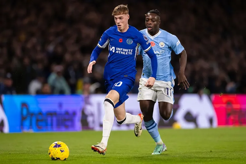 Cole Palmer cũng đã ghi một bàn khi đối đầu đội bóng cũ Man.City tại Premier League. Guardiola1.jpg